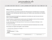 Tablet Screenshot of gourmeteria.de